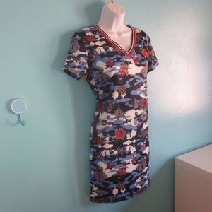 Rosalita McGee Womens Size S Pullover Stretch Shift Dress - Spanish Brand -38" B